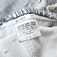 (VINTAGE) 1986 Levi's 509-2730 STRIPED GRAY DENIM PANTS