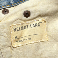 (DESIGNERS) 1998 MADE IN ITALY HELMUT LANG BLEACHED 5 POCKET DENIM PANTS