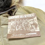 (VINTAGE) DEAD STOCK NEW 1990's～ MADE IN USA GOLDEN FLEECE by SPIEWAK N-2B TYPE FLIGHT JACKET