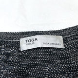 (DESIGNERS) TOGA VIRILIS BLOCK CHECKERED PANEL DESIGN CARDIGAN