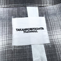 (DESIGNERS) TAKAHIRO MIYASHITA THe SOLOIST SHADOW PLAID SAMUE STYLE SHIRT