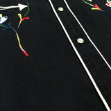 (vintage) 1960'S～ H BAR C EMBROIDERED RAYON WESTERN SHIRT