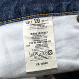 (DESIGNERS) 1998 MADE IN ITALY HELMUT LANG 5 POCKET DENIM PANTS