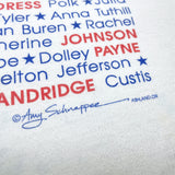 (t-shirt) 1990'S～ MADE IN USA SUCCESSIVE US FIRST LADY PRINT T-SHIRT BORO