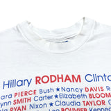 (t-shirt) 1990'S～ MADE IN USA SUCCESSIVE US FIRST LADY PRINT T-SHIRT BORO
