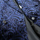 (DESIGNERS) 1990'S～ A.T ATSURO TAYAMA PAISLEY PATTERN THICK VELOUR DOUBLE BREASTED BLAZER JACKET
