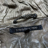 (DESIGNERS) MADE IN JAPAN CHRISTIAN PEAU WASHED LEATHER ZIP UP HOODIE
