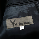 (DESIGNERS) 1980'S～ Y's for MEN OLD TAG STRIPED PATTERN DOUBLE BREASTED BLAZER JACKET