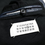 (DESIGNERS) 2007 MADE IN ITALY MAISON MARGIELA 14 KOKONOE TAG SINGLE BREASTED LEATHER BIKER JACKET