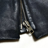 (DESIGNERS) 2007 MADE IN ITALY MAISON MARGIELA 14 KOKONOE TAG SINGLE BREASTED LEATHER BIKER JACKET
