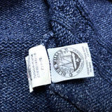 (vintage) MADE IN DENMARK BLUE WILLI'S INDIGO DYED COTTON KNIT