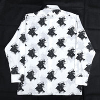 (VINTAGE) 1970'S MADE IN HONG KONG Alexander's SMOKER TOTAL PATTERN PRINT SHIRT
