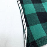 (DESIGNERS) 1999 GENERAL RESEARCH BLOCK CHECKERED LOOP COLLAR BOX SHIRT WITH PARASITE POCKET