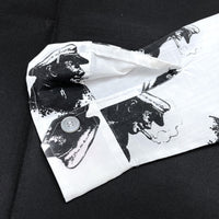 (VINTAGE) 1970'S MADE IN HONG KONG Alexander's SMOKER TOTAL PATTERN PRINT SHIRT