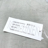 (VINTAGE) DEAD STOCK NEW 1990'S～ GOOUCH LINEN 100% COLLARLESS SHIRT