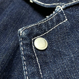 (vintage) 1940'S～ UNKNOWN DENIM CHORE JACKET WITH DONUT BUTTON