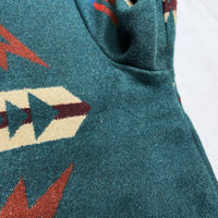 (VINTAGE) MADE IN USA HIGH GRADE by PENDLETON NATIVE PATTERN WOOL BLANKET JACKET
