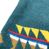 (VINTAGE) MADE IN USA HIGH GRADE by PENDLETON NATIVE PATTERN WOOL BLANKET JACKET