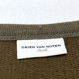 (DESIGNERS) MADE IN TURKEY DRIES VAN NOTEN 3/4 SLEEVES SWEAT SHIRT WITH POCKET