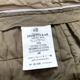 (DESIGNERS) MADE IN ITALY C.P.COMPANY STRIPED PATTERN 4 POCKET COTTON SLACKS