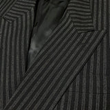 (DESIGNERS) 1980'S～ Y's for MEN OLD TAG STRIPED PATTERN DOUBLE BREASTED BLAZER JACKET