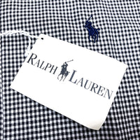 (VINTAGE) DEAD STOCK NEW 1990'S～ POLO RALPH LAUREN TILDEN CHECKERED BUTTON DOWN SHIRT