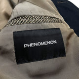 (DESIGNERS) 2012 MADE IN JAPAN PHENOMENON HERRINGBONE WOOL COLLARLESS COAT