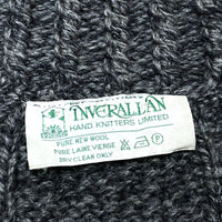 (VINTAGE) MADE IN SCOTLAND INVERALLAN GREEN TAG 3A FISHERMAN HAND KNIT CARDIGAN