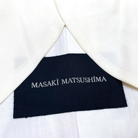 (DESIGNERS) 1990'S～ MASAKI MATSUSHIMA LONG COLLAR DESIGN TOTAL PATTERN PRINTED 3 BUTTON BLAZER JACKET