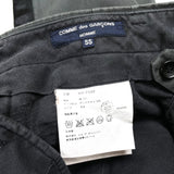 (DESIGNERS) AD2006 COMME des GARCONS HOMME 4 POCKET 2 TUCK PANTS WITH SIDE LINE