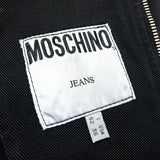 (designers) 1990'S～ MADE IN ITALY MOSCHINO JEANS ZIPPERED DESIGN BLACK DENIM VEST