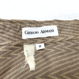 (DESIGNERS) 1980'S～ GIORGIO ARMANI FRONT DEFORMED DESIGN TOTAL PATTERN SHIRT