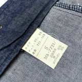 (DESIGNERS) 1990'S～ MARITHE FRANCOIS GIRBAUD INDIGO STAND UP COLLAR SHORT SLEEVE SHIRT JACKET