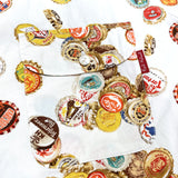(DESIGNERS) 1990'S～ KARL HELMUT BOTTLE CAP PATTERN ALL OVER PRINT SHORT SLEEVE LOOP COLLAR BOX SHIRT