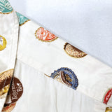 (DESIGNERS) 1990'S～ KARL HELMUT BOTTLE CAP PATTERN ALL OVER PRINT SHORT SLEEVE LOOP COLLAR BOX SHIRT
