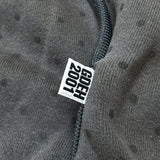 (DESIGNERS) 2001 GOOD ENOUGH POLKA DOT PATTERN PULLOVER HOODIE SWEAT SHIRT