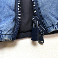 (DESIGNERS) MADE IN ROMANIA ASPESI INDIGO COTTON DOWN VEST