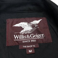 (VINTAGE) NEW WILLIS & GEIGER STAND UP COLLAR HUNTING JACKET WITH CHIN STRAP