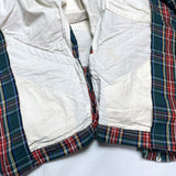 (DESIGNERS) AD2012 MADE IN JAPAN COMME des GARCONS HOMME PLUS PLAID PATTERN COTTON DOUBLE BREASTED BIKER JACKET