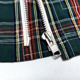 (DESIGNERS) AD2012 MADE IN JAPAN COMME des GARCONS HOMME PLUS PLAID PATTERN COTTON DOUBLE BREASTED BIKER JACKET