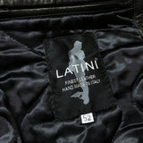 (DESIGNERS) NEW MADE IN ITALY LATINI PADDED LAMB LEATHER VEST