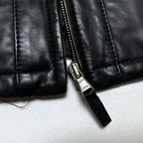 (DESIGNERS) NEW MADE IN ITALY LATINI PADDED LAMB LEATHER VEST