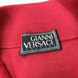 (DESIGNERS) MADE IN ITALY GIANNI VERSACE CASHMERE SILK BLEND DEFORMED COLLAR DESIGN KNIT