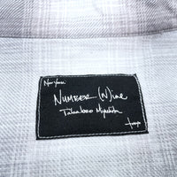 (DESIGNERS) 2000'S～ NUMBER NINE SHADOW PLAID FLANNEL WESTERN SHIRT WITH GUSSET