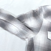 (DESIGNERS) 2000'S～ NUMBER NINE SHADOW PLAID FLANNEL WESTERN SHIRT WITH GUSSET