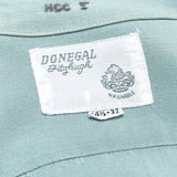 (vintage) 1960'S～ DONEGAL CHAIN STITCH EMBROIDERED RAYON LOOP COLLAR BOX SHIRT