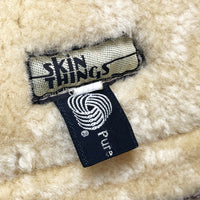 (VINTAGE) 1970'S～ skin things SHEEPSKIN SHEARLING DOUBLE BREASTED BIKER JACKET