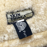 (VINTAGE) 1970'S～ skin things SHEEPSKIN SHEARLING DOUBLE BREASTED BIKER JACKET