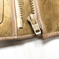 (VINTAGE) 1970'S～ skin things SHEEPSKIN SHEARLING DOUBLE BREASTED BIKER JACKET