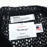 (DESIGNERS) 2023 DAIRIKU PANELED DESIGN LOW GAUGE MOHAIR KNIT